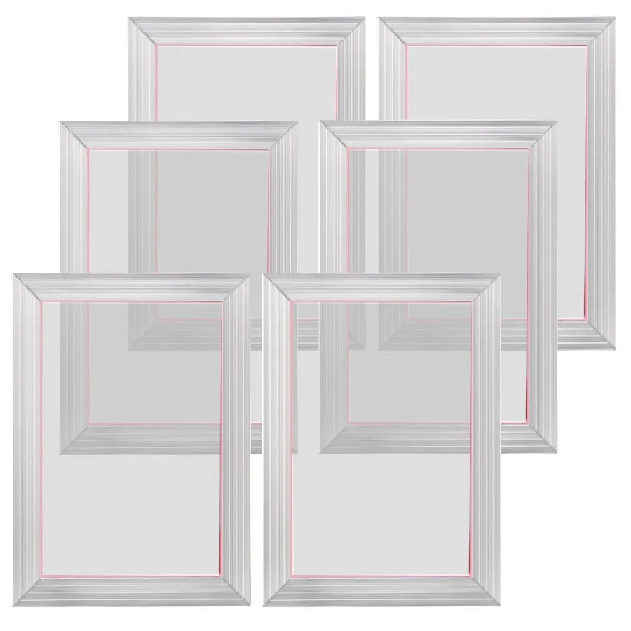 Screen Printing Kit 6 Pieces Aluminum Silk Screen Printing Frames 10x14inch Silk Screen Printing Frame with 156 Count Mesh Hig
Screen Printing Kit 6 Pieces Aluminum Silk Screen Printing Frames 10x14inch Silk Screen Printing Frame with 156 Count Mesh Hig
