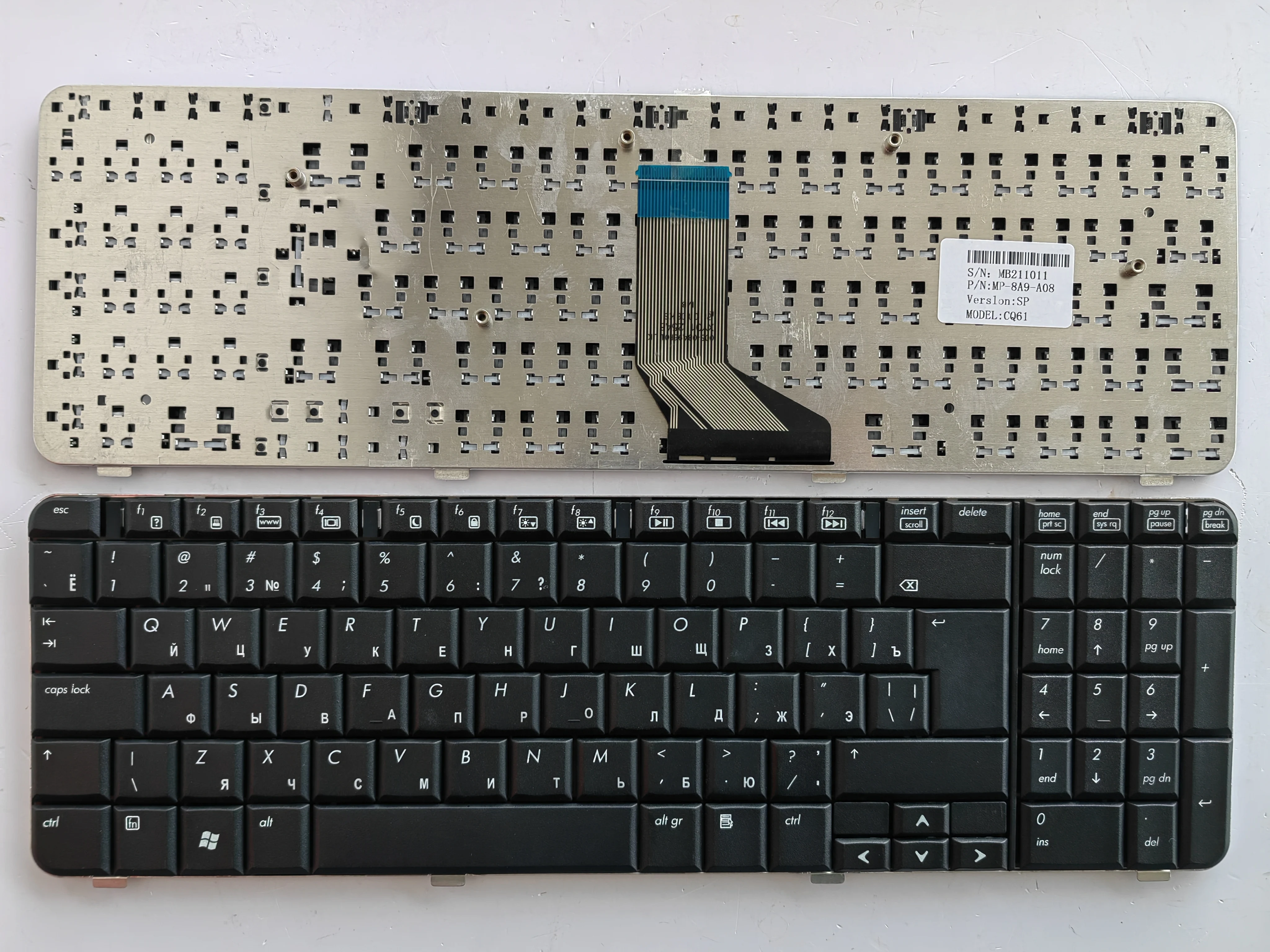 RU Layout for HP Presario CQ61 G61 CQ61-207 CQ61-100 CQ61-200 CQ61-300 Laptop Keyboard
RU Layout for HP Presario CQ61 G61 CQ61-207 CQ61-100 CQ61-200 CQ61-300 Laptop Keyboard