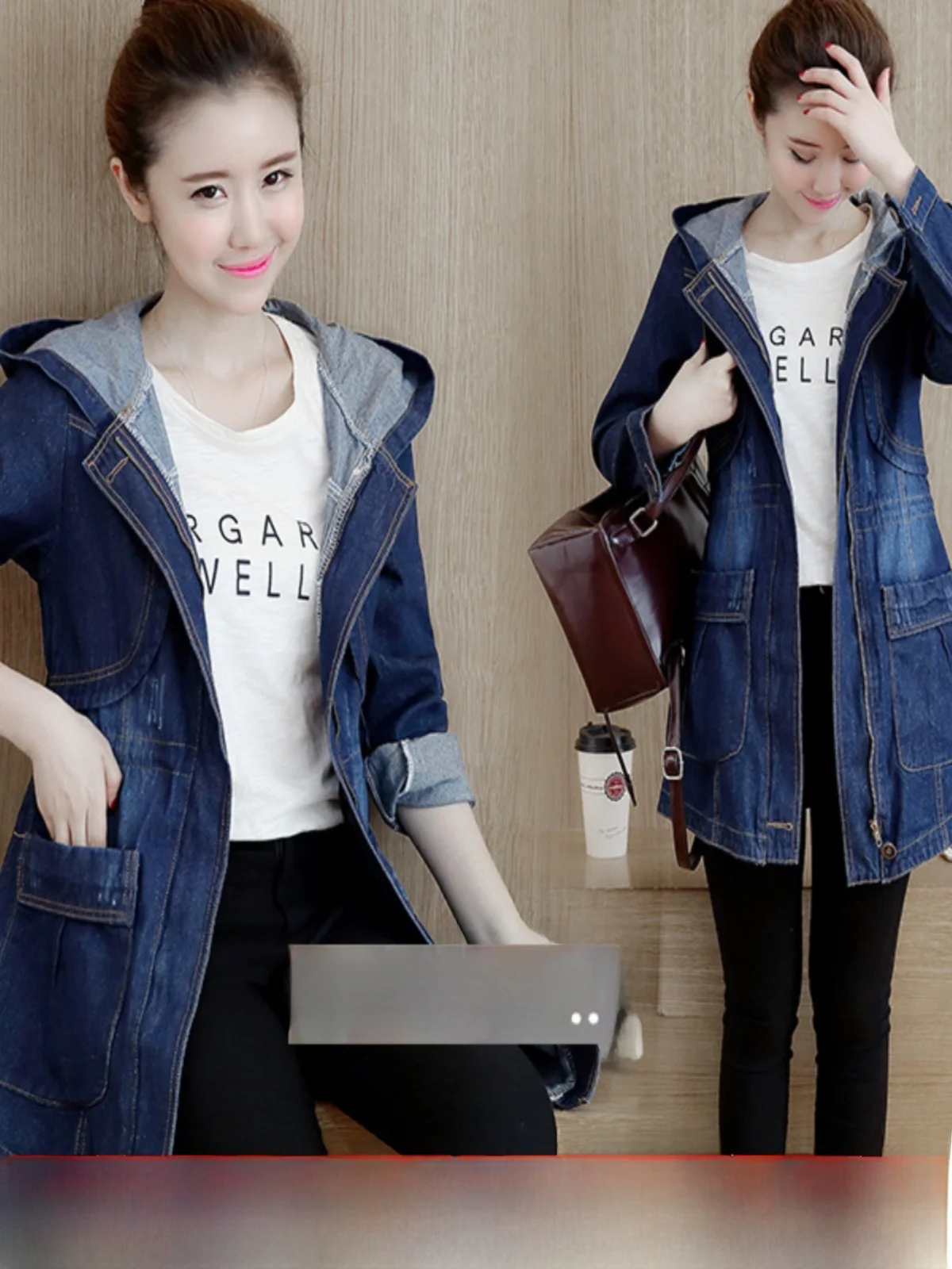 Женское приталенное джинсовое пальто средней длины, весенне-осенний воротник на пуговицах, длинная верхняя одежда обычного кроя све
Женское приталенное джинсовое пальто средней длины, весенне-осенний воротник на пуговицах, длинная верхняя одежда обычного кроя све