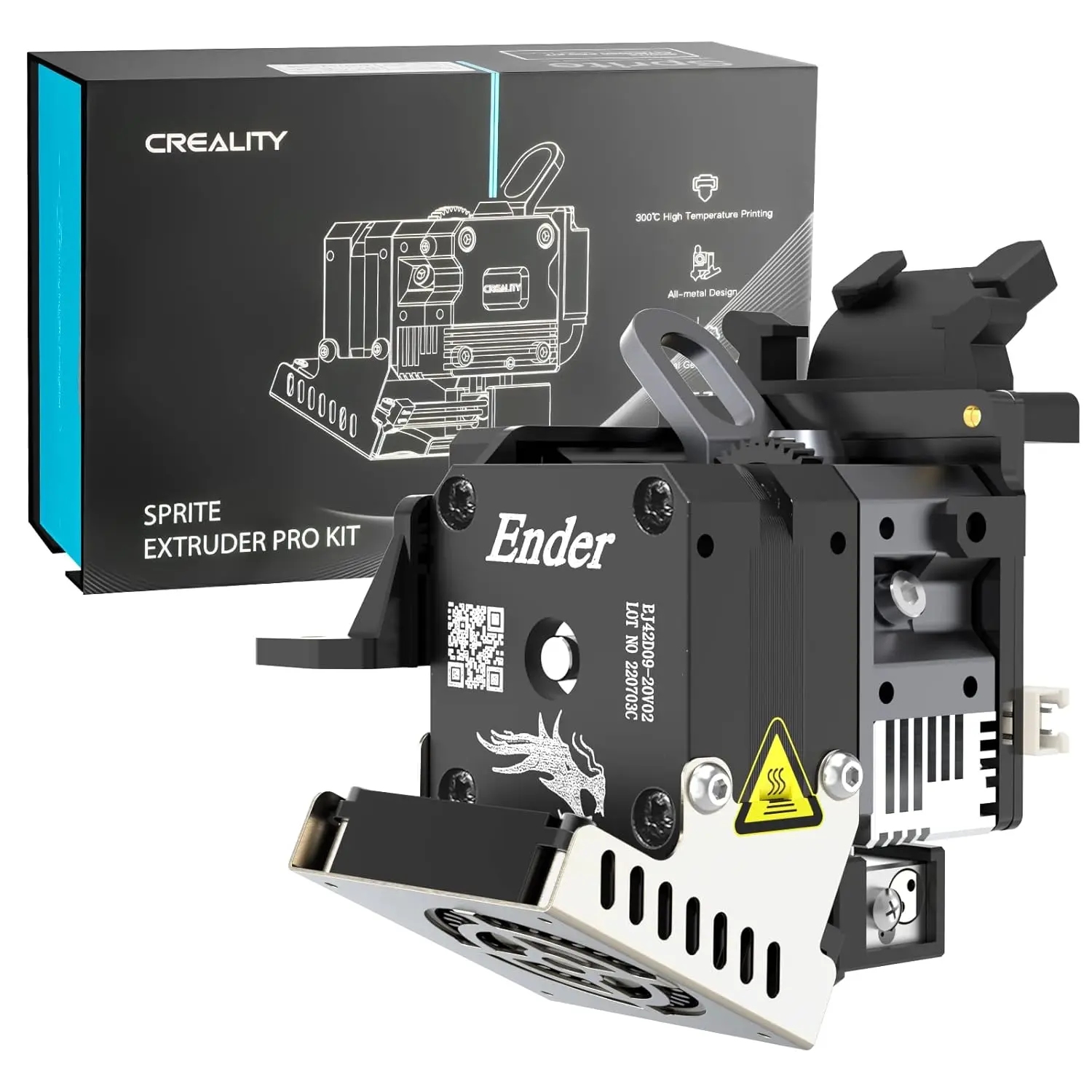 Direct Drive Extruder Pro Kit, 300°C High Temp, All Metal, for Ender 3 Series
Direct Drive Extruder Pro Kit, 300°C High Temp, All Metal, for Ender 3 Series