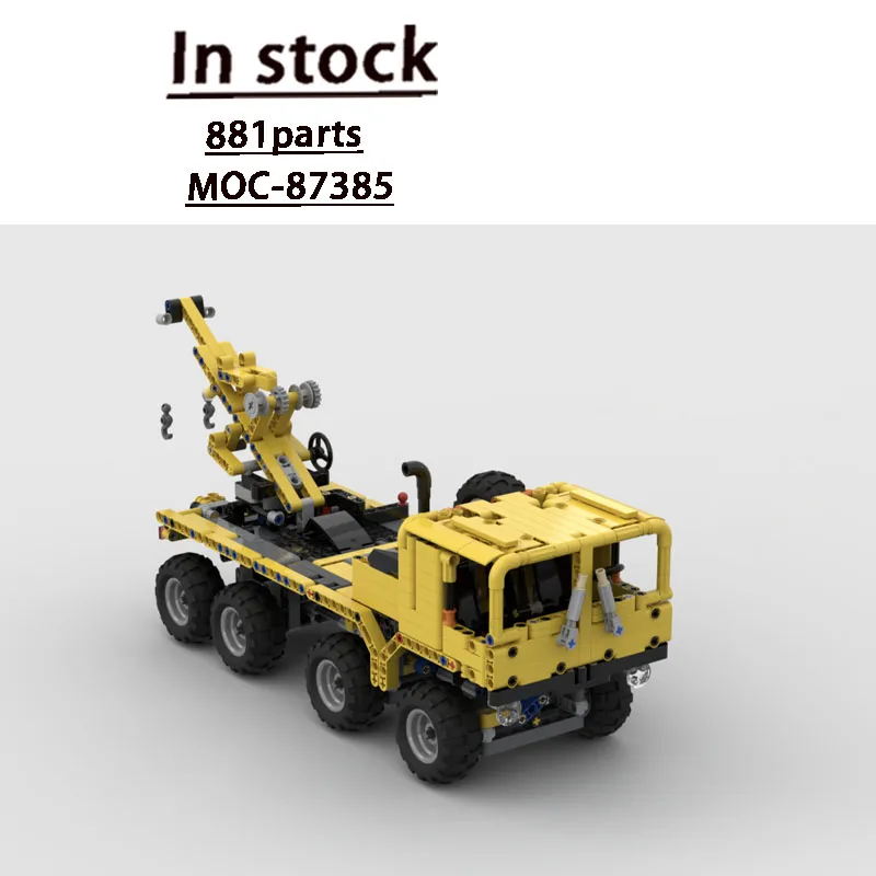 MOC-87385 New Classic Cargo Yellow Crane Truck Building Block Model 881 Parts Boys Children's Birthday Christmas Toy Gift
MOC-87385 New Classic Cargo Yellow Crane Truck Building Block Model 881 Parts Boys Children's Birthday Christmas Toy Gift
