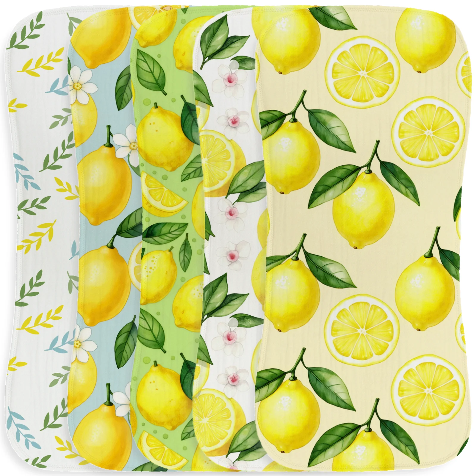 5Pcs Soft Cotton Burp Cloths Fresh Lemon Pattern Absorbent Spitting Towels Infant Muslin Burping Rags Large Newborn Washcloths
5Pcs Soft Cotton Burp Cloths Fresh Lemon Pattern Absorbent Spitting Towels Infant Muslin Burping Rags Large Newborn Washcloths