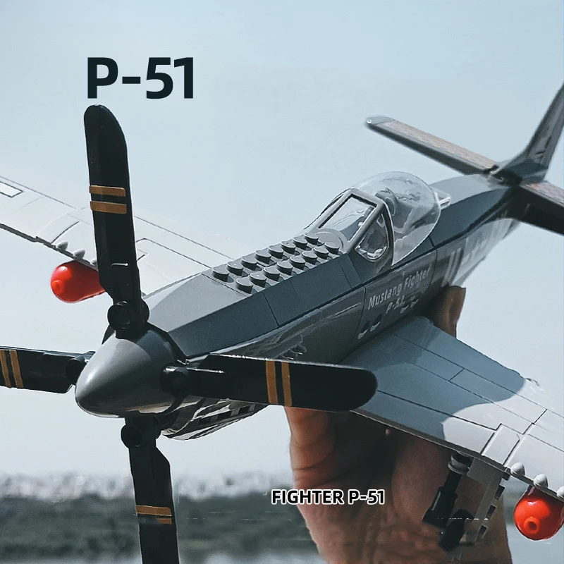 Military Model World War II Series P51 Fighter Collection Ornament Building Blocks Bricks Toys Christmas Gifts
Military Model World War II Series P51 Fighter Collection Ornament Building Blocks Bricks Toys Christmas Gifts