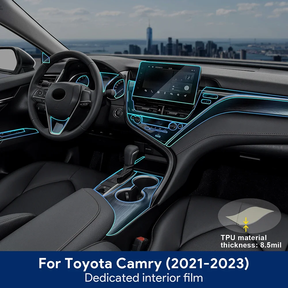 Interior Sticker Tpu for Toyota Camry 2021-2023 10.1inch Center Console Gear Navigation Dashboard Door Window Clear Film LHD
Interior Sticker Tpu for Toyota Camry 2021-2023 10.1inch Center Console Gear Navigation Dashboard Door Window Clear Film LHD