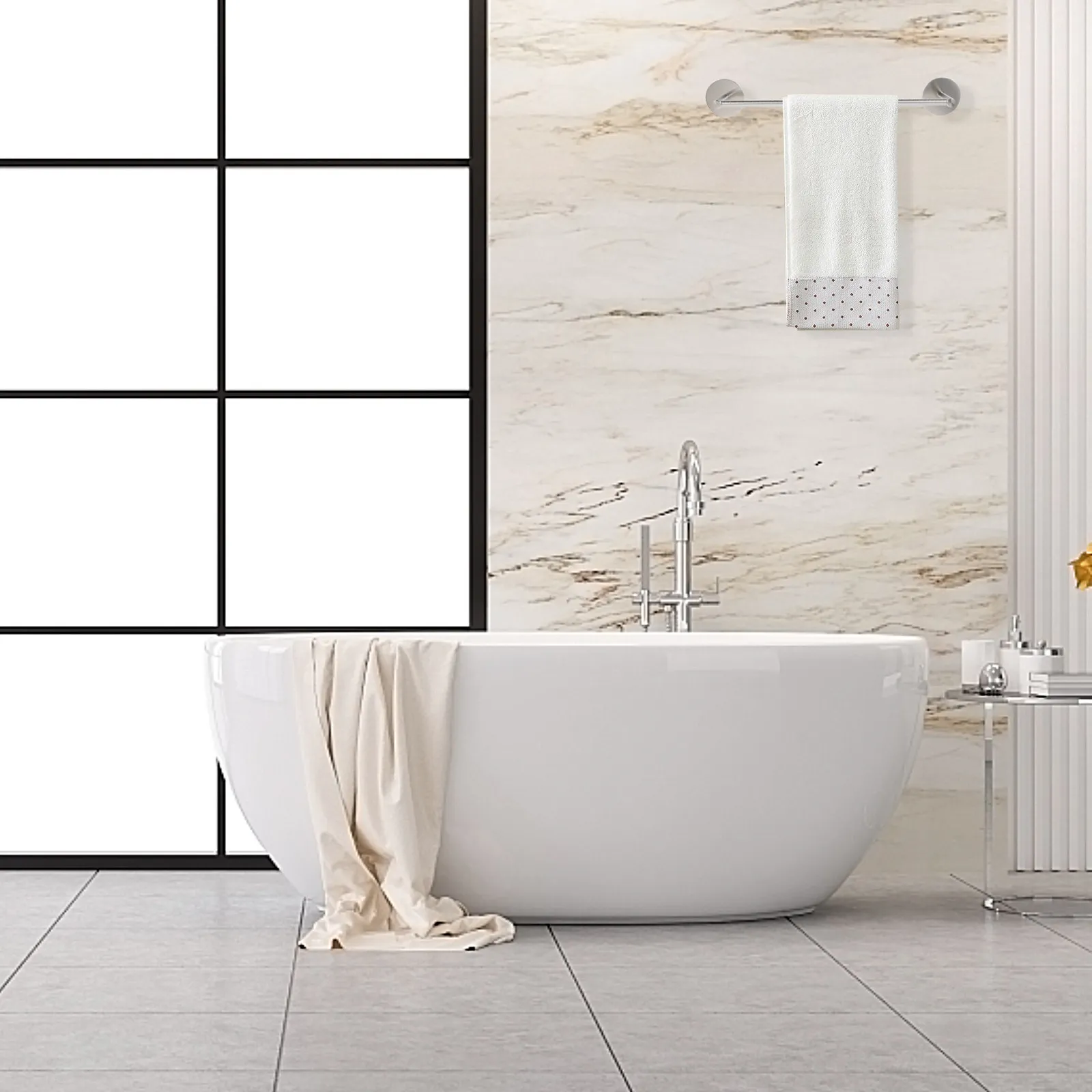 1Pcs Stainless Steel Towel Rack Punch-Free Rustproof Single Pole Bathroom Towel Holder Organizer Wall Mounted Balcony Kitchen
1Pcs Stainless Steel Towel Rack Punch-Free Rustproof Single Pole Bathroom Towel Holder Organizer Wall Mounted Balcony Kitchen