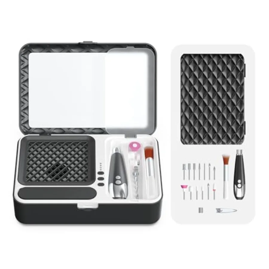 Портативный беспроводной пылесборник для маникюра с зеркалом, многоразовыми фильтрами, компактный, для путешествий, бесшумный вентилятор-пылесос, Rich Tech Tools
Портативный беспроводной пылесборник для маникюра с зеркалом, многоразовыми фильтрами, компактный, для путешествий, бесшумный вентилятор-пылесос, Rich Tech Tools