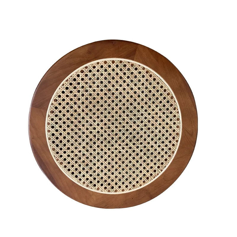 Solid wood rattan dining plate decorative ornament round food tray photography props
Solid wood rattan dining plate decorative ornament round food tray photography props
