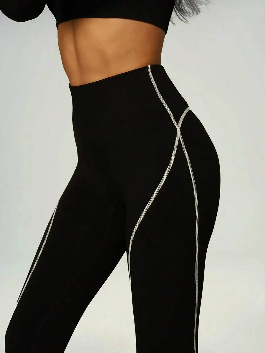 Seamless Womens 2-Piece Sport Set: Long Sleeve Cropped Top With Thumb Hole And High Waist Sculpting Leggings
Seamless Womens 2-Piece Sport Set: Long Sleeve Cropped Top With Thumb Hole And High Waist Sculpting Leggings