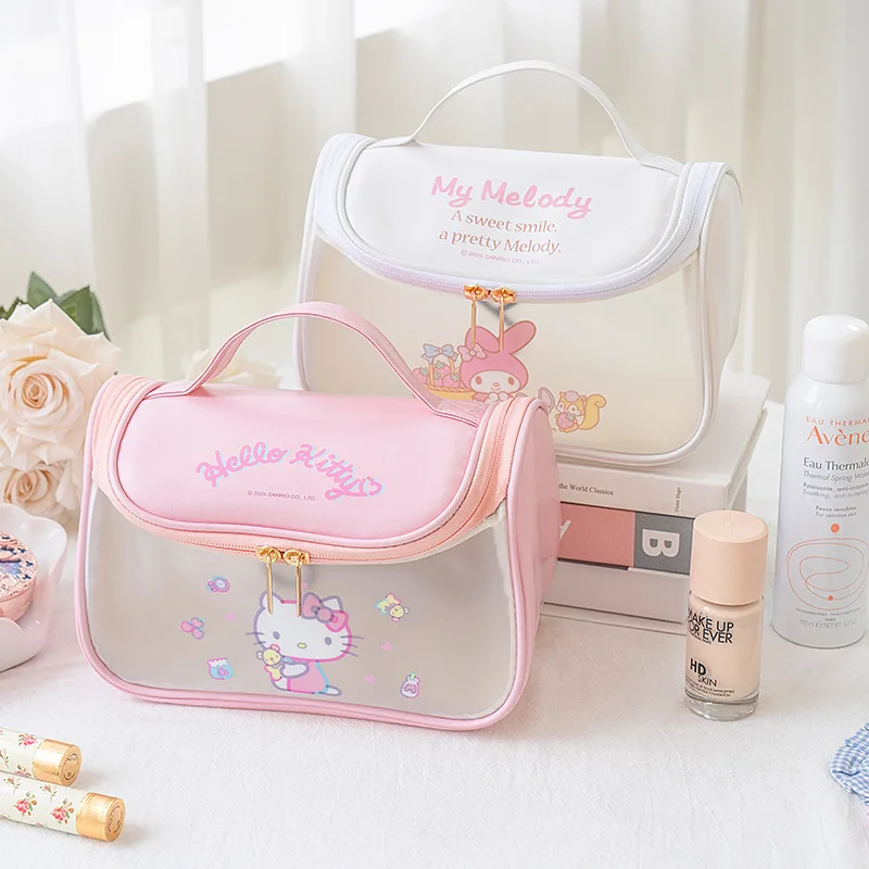 Sanrio Hello Kitty travel portable handheld cosmetic organizer bag cartoon girl personality simple wash bag birthday gift
Sanrio Hello Kitty travel portable handheld cosmetic organizer bag cartoon girl personality simple wash bag birthday gift