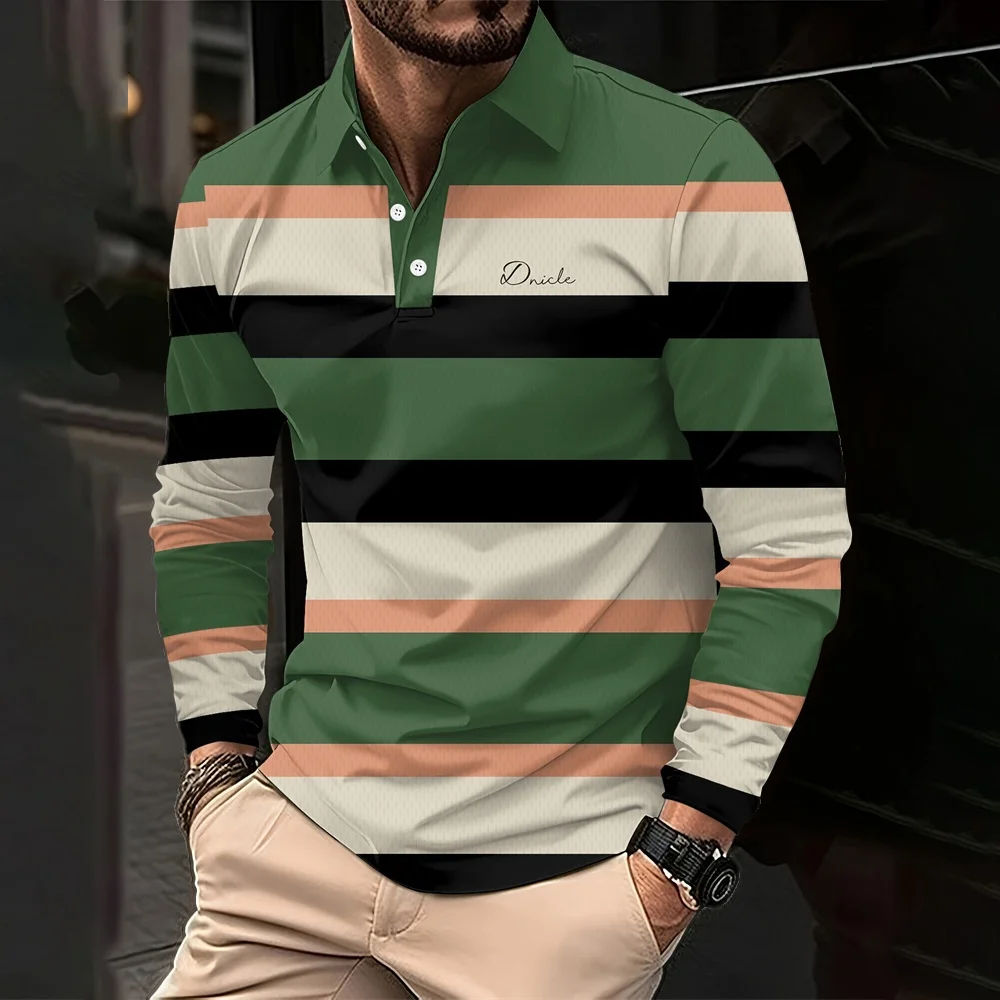 Men's Striped Rugby Long Sleeve Polo Collar Business Casual Outdoor Street Dailywear 3D Print Spring Fall Shirts Men's Clothing
Men's Striped Rugby Long Sleeve Polo Collar Business Casual Outdoor Street Dailywear 3D Print Spring Fall Shirts Men's Clothing