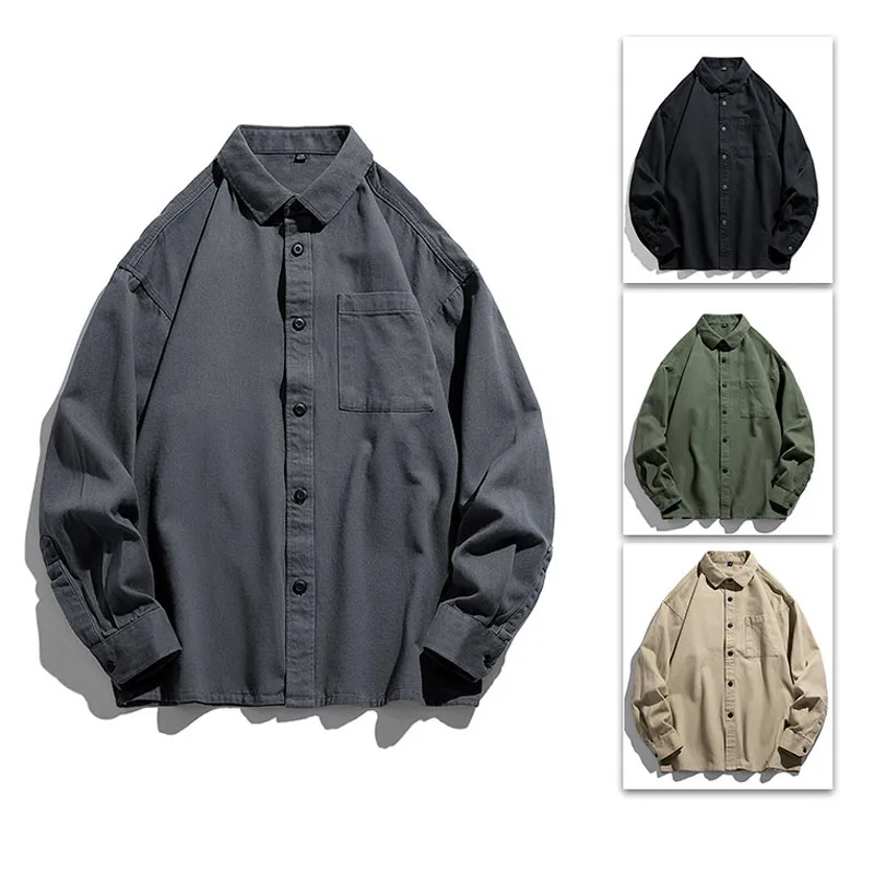 Brand Cotton Shirt Men Long Sleeve Quality Cargo Shirts for Mens Casual Slim Fit Solid Color 100% Cotton Tops Clothing MY998
Brand Cotton Shirt Men Long Sleeve Quality Cargo Shirts for Mens Casual Slim Fit Solid Color 100% Cotton Tops Clothing MY998