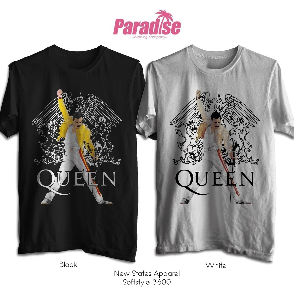 PARADISE Baju Kaos Band - Queen Short Sleeve Men's Fashion American Street Retro T-Shirt Women's Cotton Crew Neck Top
PARADISE Baju Kaos Band - Queen Short Sleeve Men's Fashion American Street Retro T-Shirt Women's Cotton Crew Neck Top