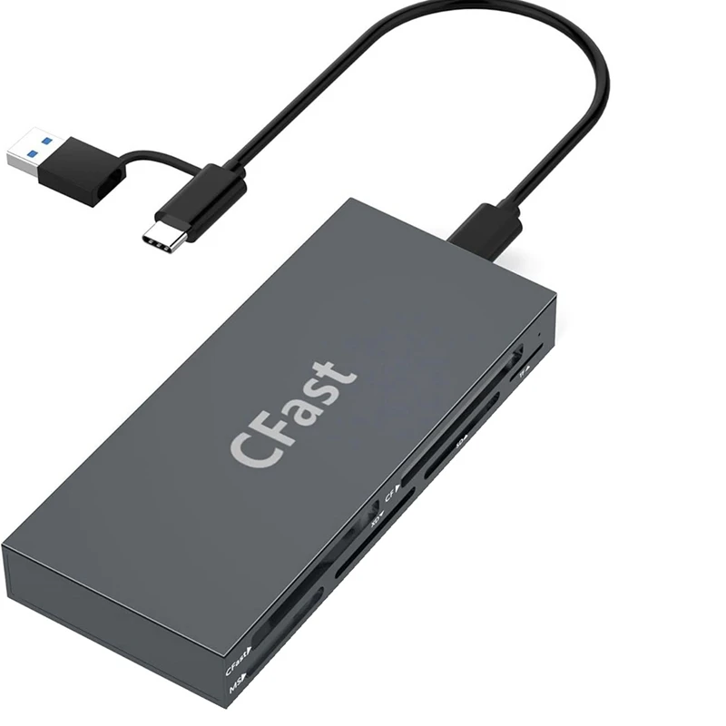 6 Cards At The Same Time Read CF/MS/SD/TF/XD/Cfast Camera Card Reader Mobile Phone Tablet Memory Card Reader
6 Cards At The Same Time Read CF/MS/SD/TF/XD/Cfast Camera Card Reader Mobile Phone Tablet Memory Card Reader