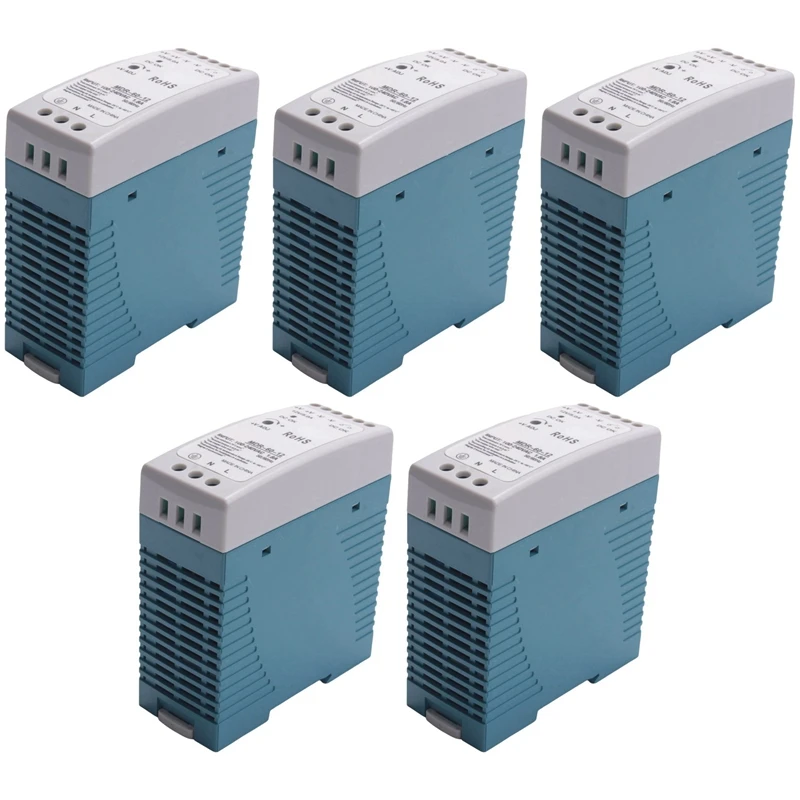 5X MDR-60 12V 60W Din Rail Power Supply Ac-Dc Driver Voltage Regulator Power Suply 110V 220V
5X MDR-60 12V 60W Din Rail Power Supply Ac-Dc Driver Voltage Regulator Power Suply 110V 220V