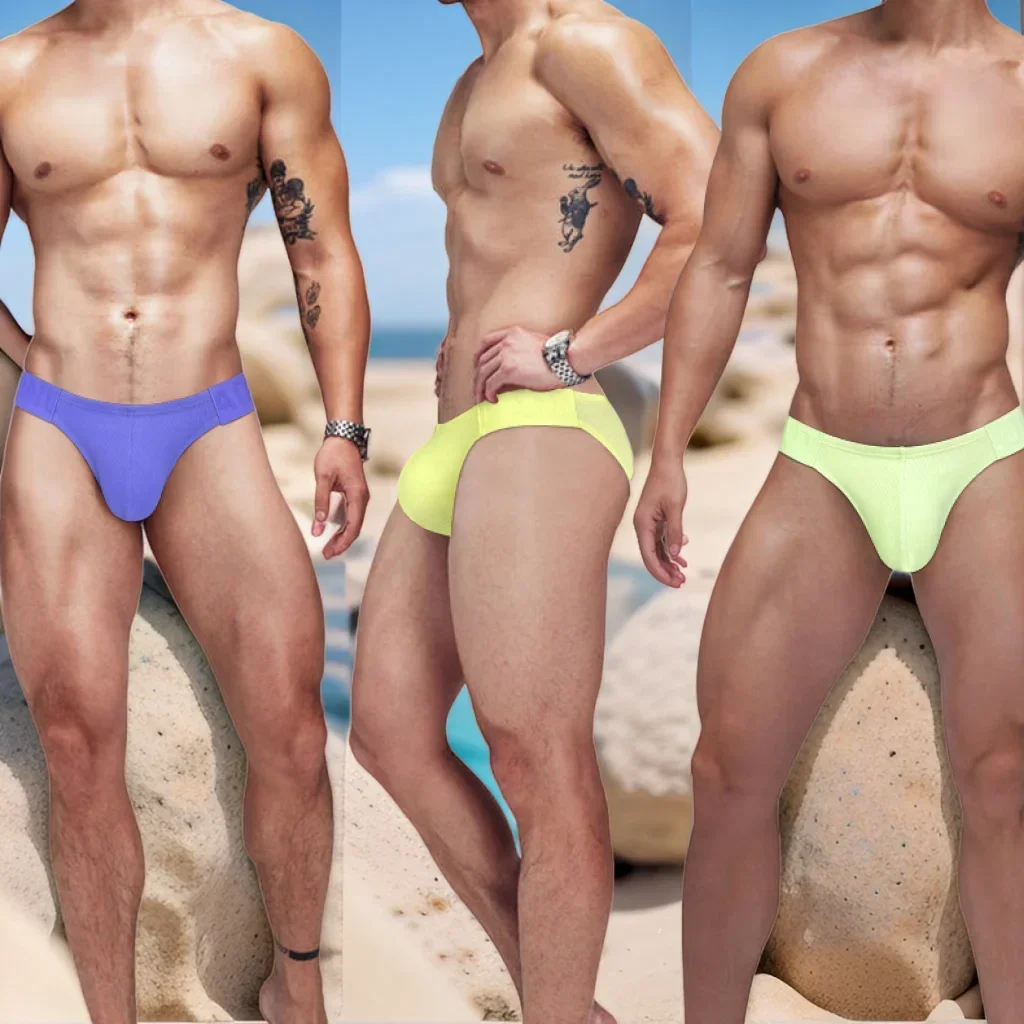 Sexy Trendy High-Slit Macaron Color Triangle Pants - Low Waist Cotton Sports Underwear with Hip-Lifting Design for Men
Sexy Trendy High-Slit Macaron Color Triangle Pants - Low Waist Cotton Sports Underwear with Hip-Lifting Design for Men