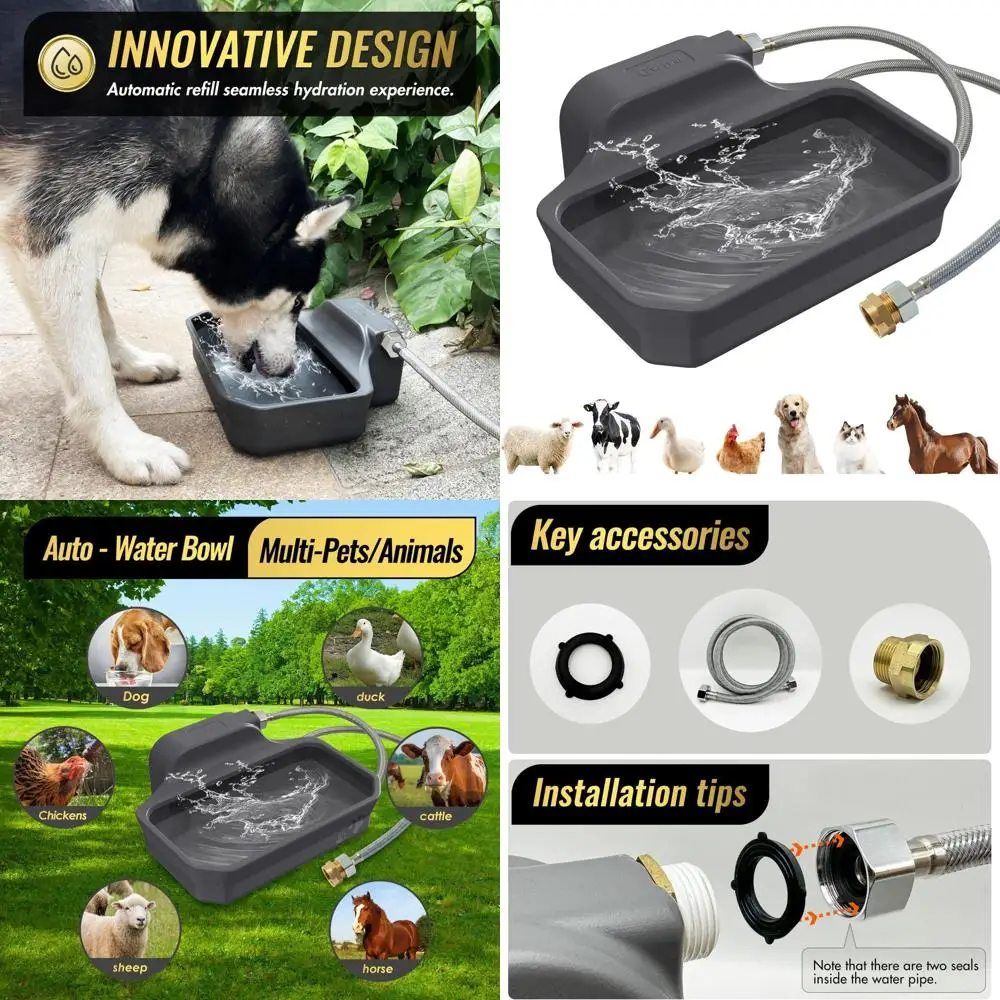 Диспенсер для воды для больших собак на открытом воздухе — запатентованная автоматическая миска для собак с краном 3/4 GHT и очень большая поилка
Диспенсер для воды для больших собак на открытом воздухе — запатентованная автоматическая миска для собак с краном 3/4 GHT и очень большая поилка