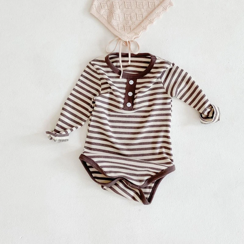 Spring and Autumn New Baby Clothing, 0-3 Year Old Boys and Girls, Striped Long Sleeve jumpsuit
Spring and Autumn New Baby Clothing, 0-3 Year Old Boys and Girls, Striped Long Sleeve jumpsuit