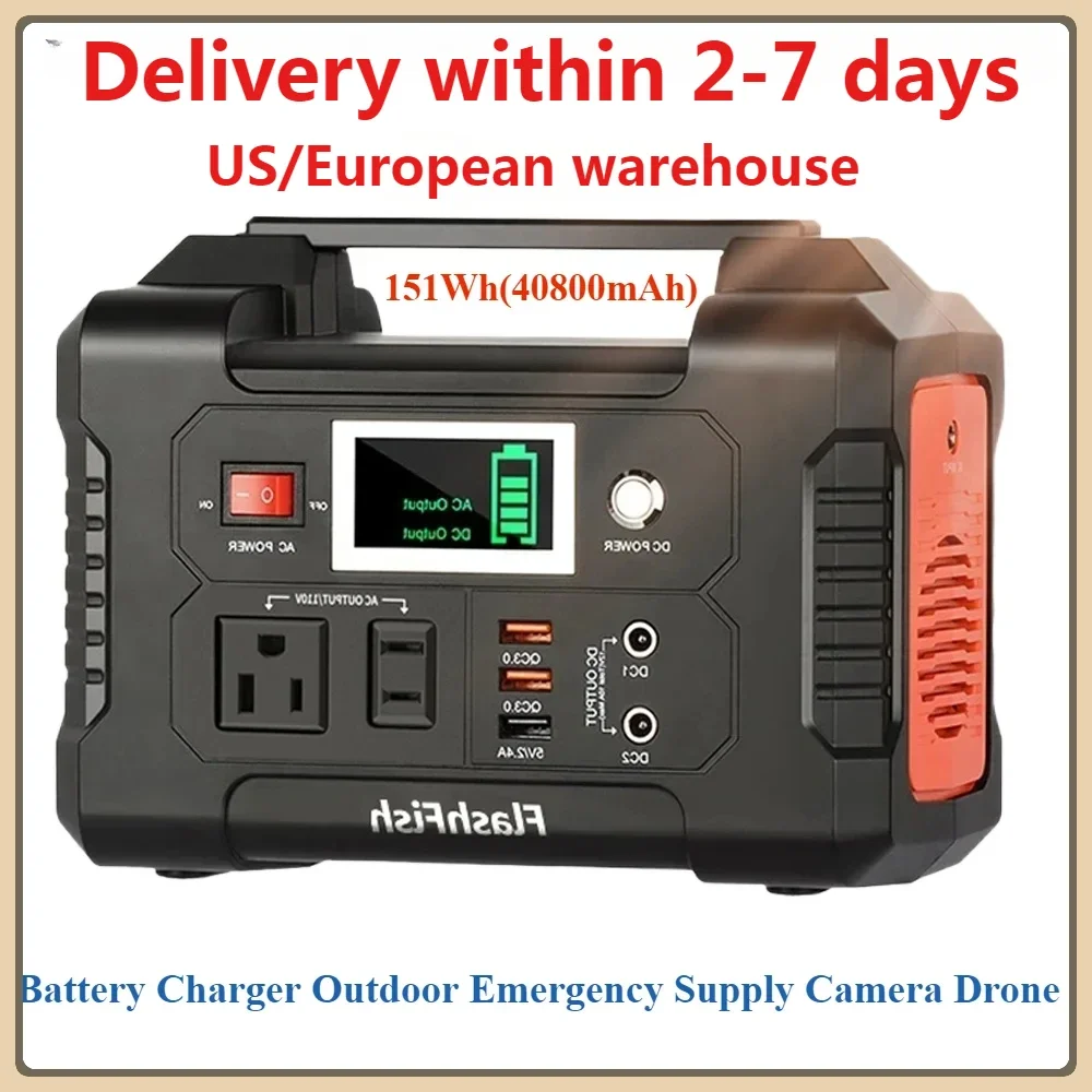 Portable Power Station 40800mAh Battery Charger Outdoor Emergency Supply Camera Drone 110/230V Solar Generator AC 200W Powerbank
Portable Power Station 40800mAh Battery Charger Outdoor Emergency Supply Camera Drone 110/230V Solar Generator AC 200W Powerbank
