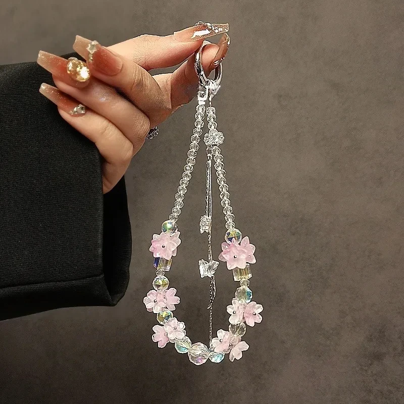 Colorful Flower Beaded Crystal Mobile Phone Chain Charms Short Wrist Portable Accessory for Cell Phones Earphone Case Lanyard
Colorful Flower Beaded Crystal Mobile Phone Chain Charms Short Wrist Portable Accessory for Cell Phones Earphone Case Lanyard