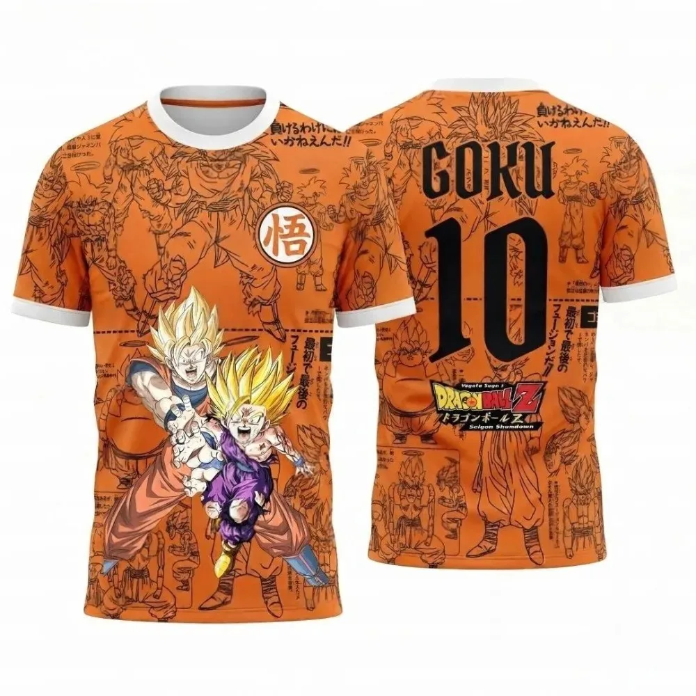2026 Dragon Ball Wukong Men's Football Sports Print T-shirt Cartoon Summer Loose Fashion Men Top Kids Short Sleeved Shirt
2026 Dragon Ball Wukong Men's Football Sports Print T-shirt Cartoon Summer Loose Fashion Men Top Kids Short Sleeved Shirt