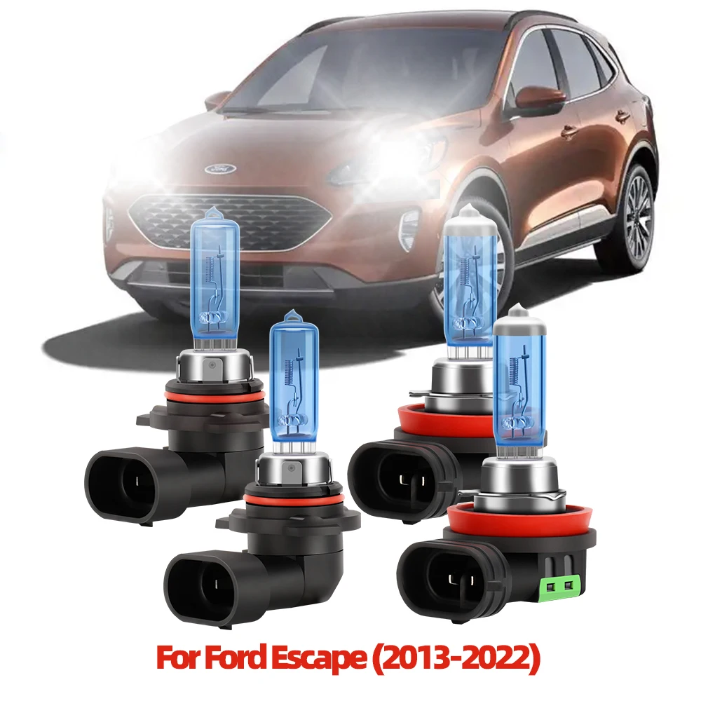 Combo 4PCS Halogen Headlights For Ford Escape (2013-2022) High/Low Beam Car Front Headlamps Auto Bulbs 6000K Cold White
Combo 4PCS Halogen Headlights For Ford Escape (2013-2022) High/Low Beam Car Front Headlamps Auto Bulbs 6000K Cold White