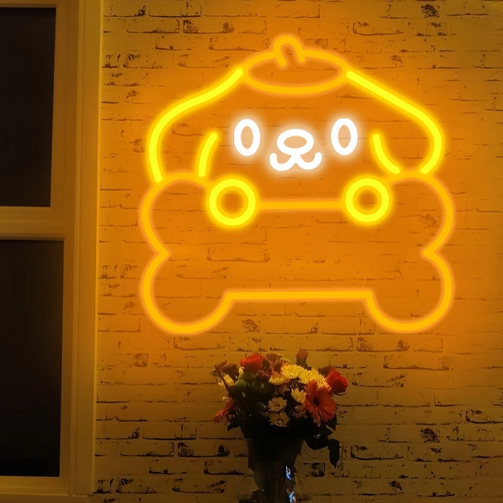 Pompompurin Dog LED Neon Light Sign Cute Neon Sign Yellow Night Light for Kids Nursery Bedroom Wall Decor Sanrio Anime Room Gift
Pompompurin Dog LED Neon Light Sign Cute Neon Sign Yellow Night Light for Kids Nursery Bedroom Wall Decor Sanrio Anime Room Gift