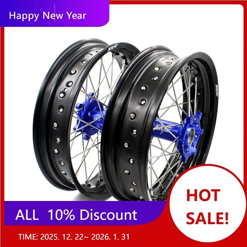 【2025】 Комплект колес для мотоцикла Supermoto, совместимый с YAMAHA WR250R 2007-2022, анодированный алюминий, синий ступица
【2025】 Комплект колес для мотоцикла Supermoto, совместимый с YAMAHA WR250R 2007-2022, анодированный алюминий, синий ступица