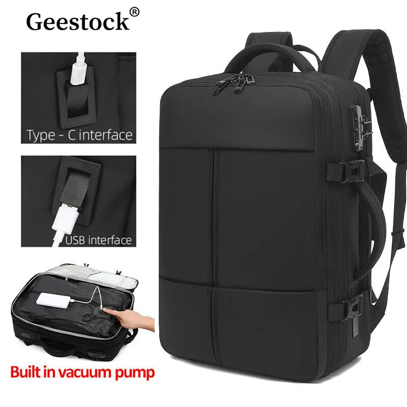 Geestock Вакуумный многофункциональный дорожный рюкзак для мужчин Деловая дорожная сумка Большой вместительный вакуумный компрессионный рюкзак для ноутбука
Geestock Вакуумный многофункциональный дорожный рюкзак для мужчин Деловая дорожная сумка Большой вместительный вакуумный компрессионный рюкзак для ноутбука