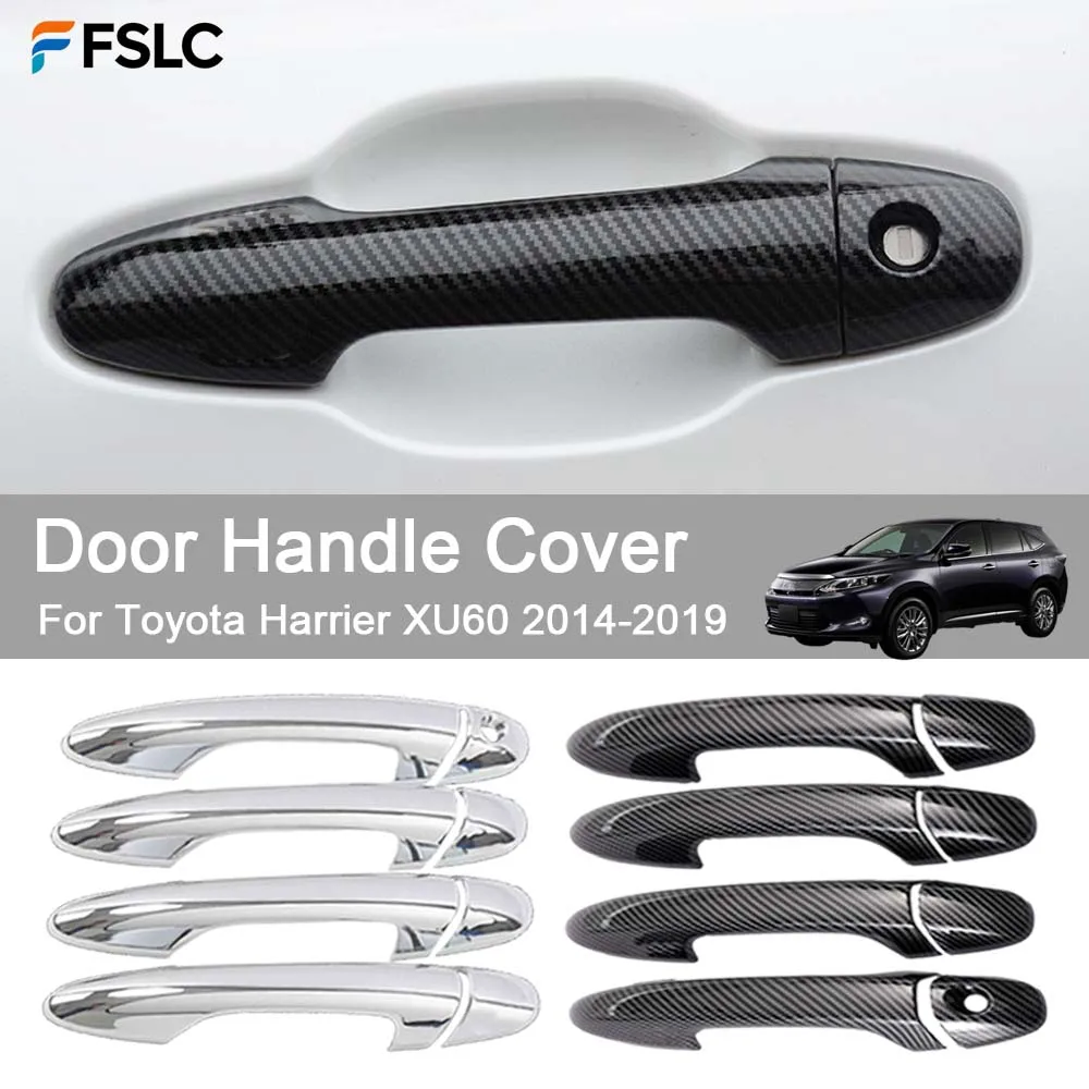 Украшение автомобиля, крышка дверной ручки для Toyota Harrier XU60 2014 2015 2016 2017 2018 2019, автомобильные аксессуары, обновление для стайлинга
Украшение автомобиля, крышка дверной ручки для Toyota Harrier XU60 2014 2015 2016 2017 2018 2019, автомобильные аксессуары, обновление для стайлинга
