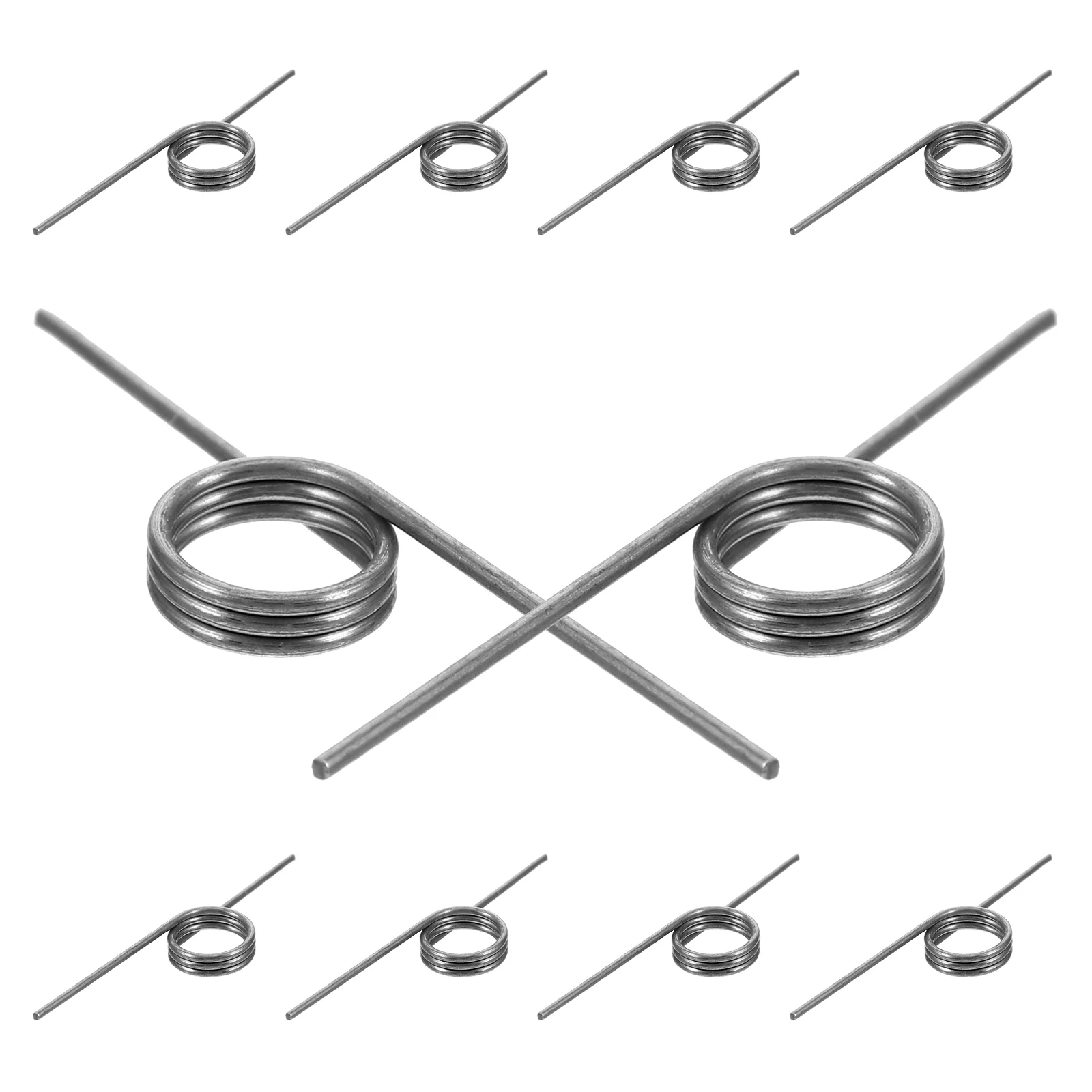 10 Pcs Stainless Steel Torsional Springs for Trash Can Replacement Repair Accessories Compatible Wide Range Brands Models
10 Pcs Stainless Steel Torsional Springs for Trash Can Replacement Repair Accessories Compatible Wide Range Brands Models