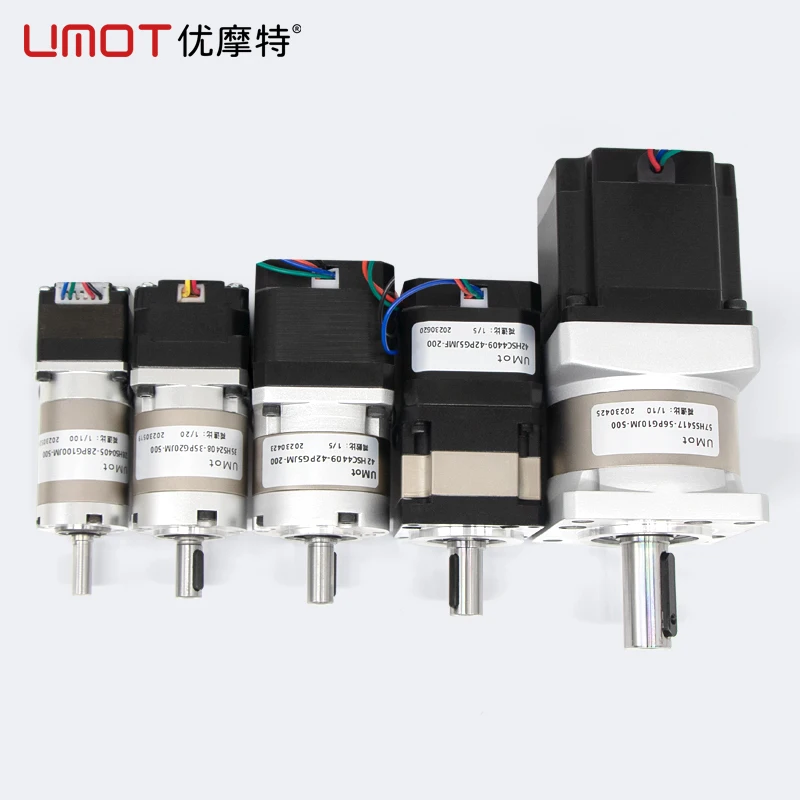 Высокоточный мини-шаговый двигатель UMOT DC NEMA8/11/14/17/23/24, гибридный шаговый двигатель с планетарным редуктором, двигатель коробки передач
Высокоточный мини-шаговый двигатель UMOT DC NEMA8/11/14/17/23/24, гибридный шаговый двигатель с планетарным редуктором, двигатель коробки передач