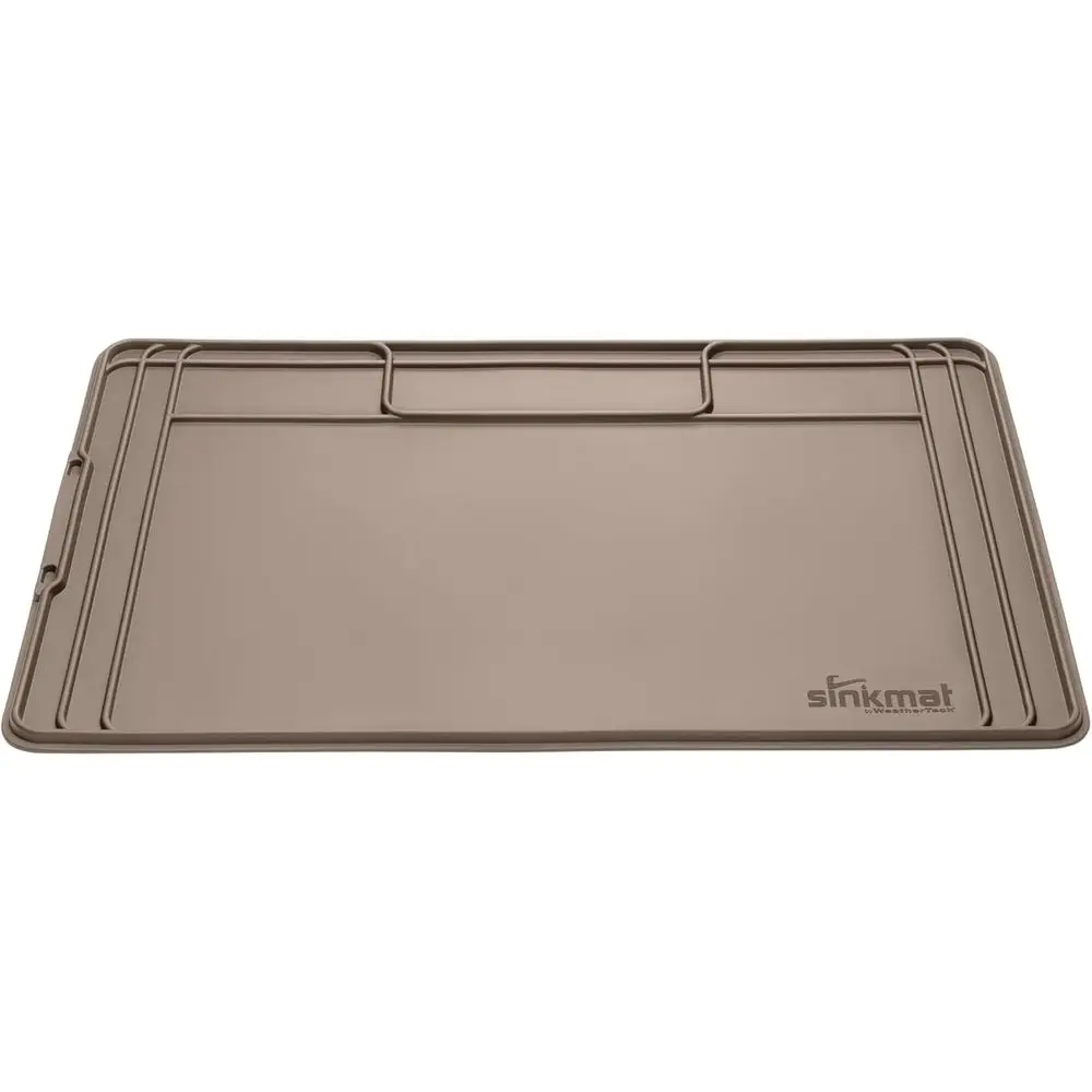 Водонепроницаемый гибкий коврик-поддон под раковину для кухни и ванной, 28x19 дюймов, цвет бежевый
Водонепроницаемый гибкий коврик-поддон под раковину для кухни и ванной, 28x19 дюймов, цвет бежевый
