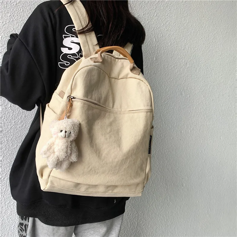 Retro Canvas Double Shoulder Bag Large Capacity Simple Cool High School College Student Backpack Fashionable New Style Women'...
Retro Canvas Double Shoulder Bag Large Capacity Simple Cool High School College Student Backpack Fashionable New Style Women'...