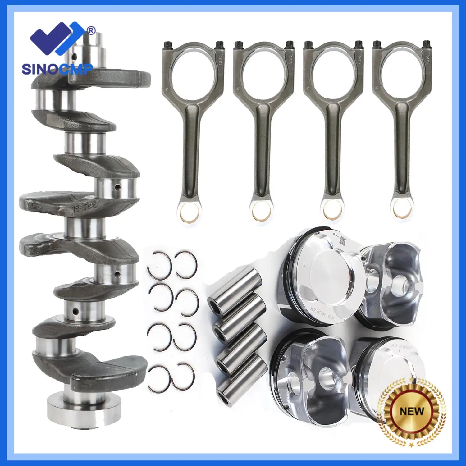 4pcs N20B20A Engine Connecting Rod & Pistons Rings & 1pc Crankshaft For BMW 320i 428i X3 Z4 F20 F30 F32 E84 E89 F25 N20 2.0L
4pcs N20B20A Engine Connecting Rod & Pistons Rings & 1pc Crankshaft For BMW 320i 428i X3 Z4 F20 F30 F32 E84 E89 F25 N20 2.0L