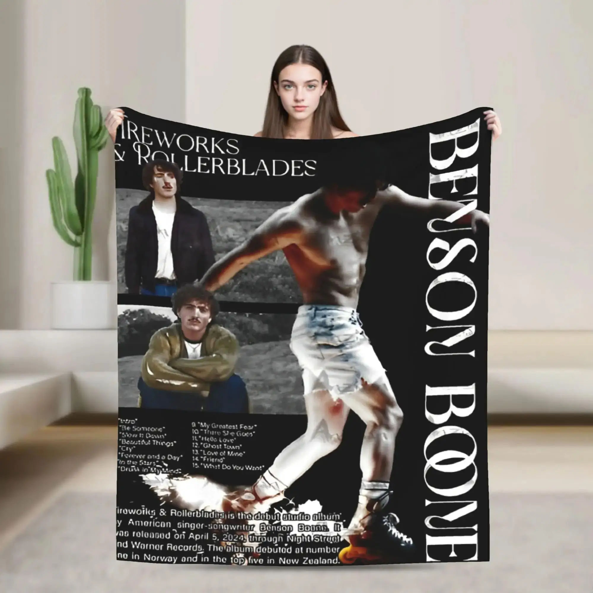 Benson Boone American Heart Tour Plush Flannel Throw Blanket for Couch Sofa Bed Soft Comfortable Chair Cover and Home Decor
Benson Boone American Heart Tour Plush Flannel Throw Blanket for Couch Sofa Bed Soft Comfortable Chair Cover and Home Decor