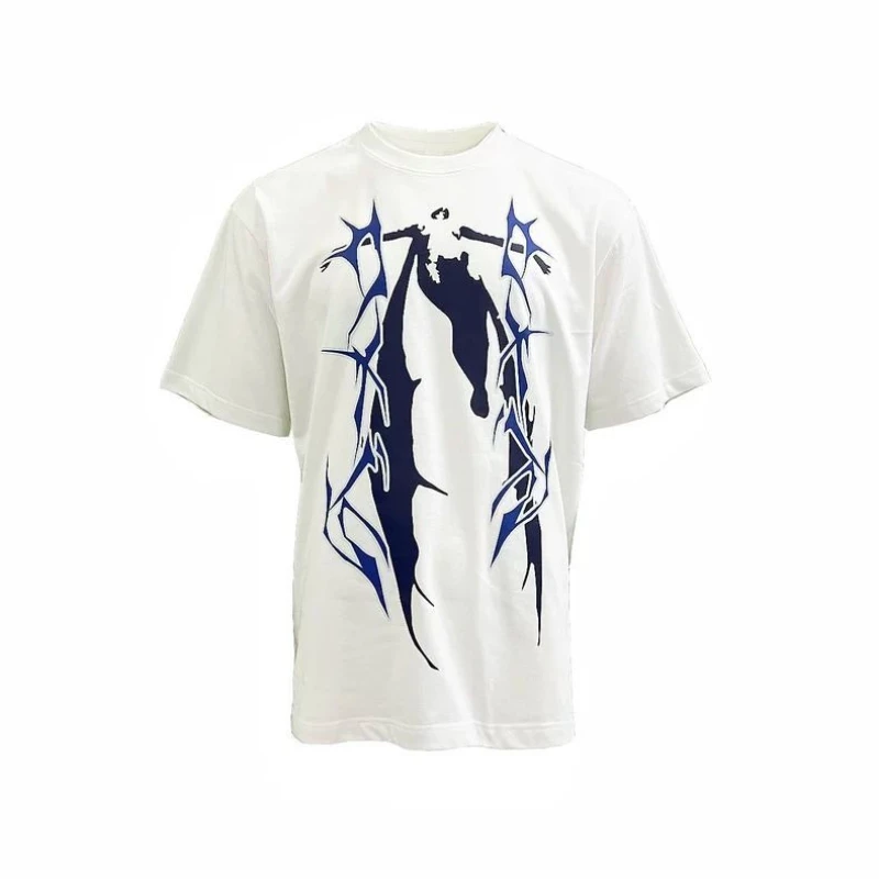 2025 Summer European and American Street Pure Cotton Round Neck Loose Two-dimensional Printing Short-sleeved Men and Women
2025 Summer European and American Street Pure Cotton Round Neck Loose Two-dimensional Printing Short-sleeved Men and Women