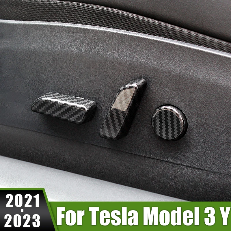 For Tesla Model 3 Y 2021 2022 2023 ABS Carbon Fiber Car Seat Adjustment Switch Knob Panel Trim Cover Stickers Accessories
For Tesla Model 3 Y 2021 2022 2023 ABS Carbon Fiber Car Seat Adjustment Switch Knob Panel Trim Cover Stickers Accessories