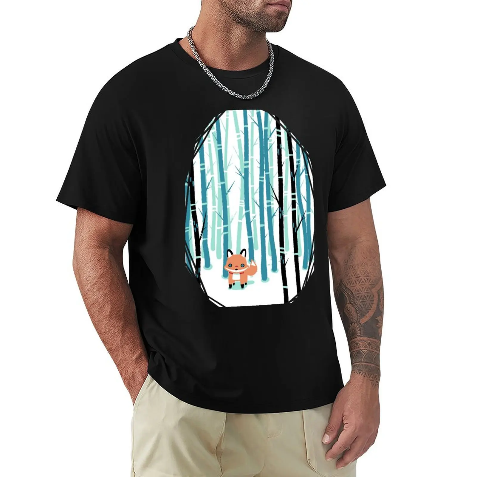 Fox in the Forest T-Shirt Casual Simple Design Short Sleeve Shirt
Fox in the Forest T-Shirt Casual Simple Design Short Sleeve Shirt