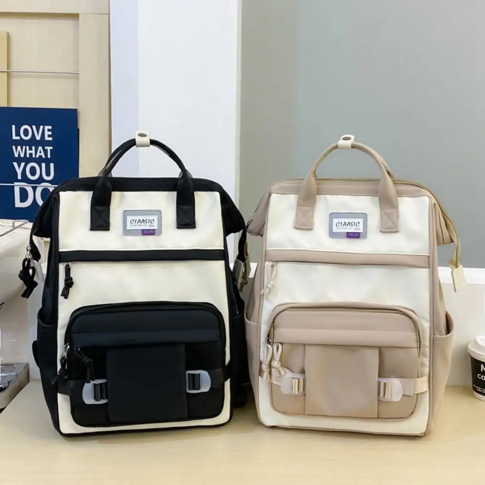 Регулируемый рюкзак большой емкости в корейском стиле контрастного цвета, повседневный нейлоновый рюкзак с защитой от брызг воды, мягкая женская школьная сумка
Регулируемый рюкзак большой емкости в корейском стиле контрастного цвета, повседневный нейлоновый рюкзак с защитой от брызг воды, мягкая женская школьная сумка