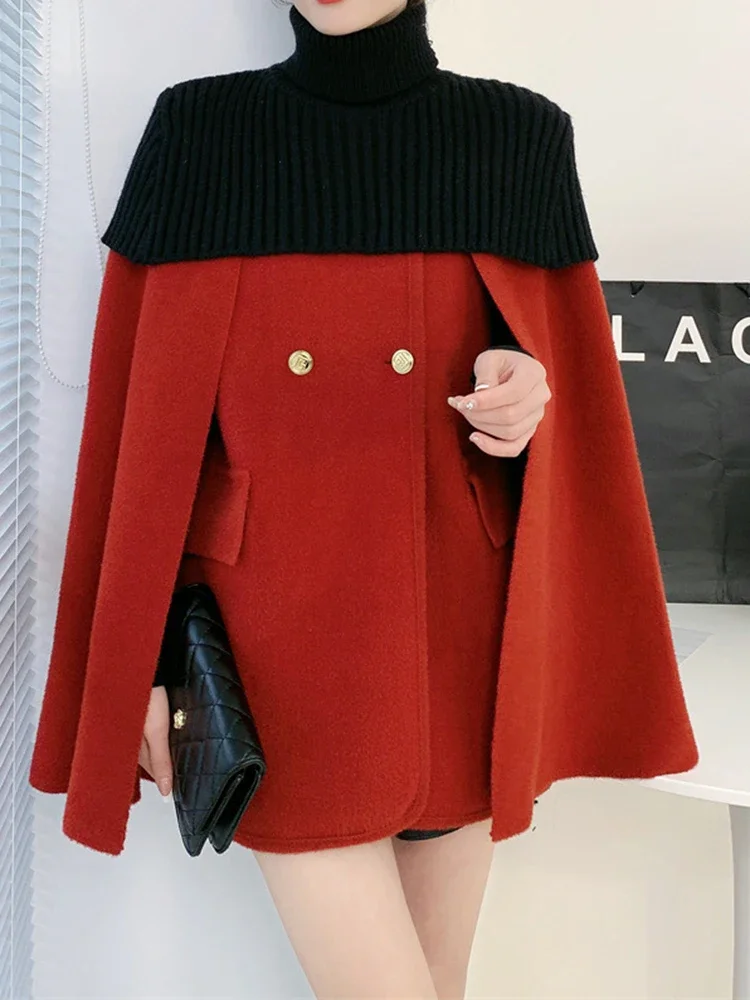 2025 New Elegant Temperament Jacket Office Lady Knit Cloak Coat Turtleneck Sweater Shawl Two-piece Set Women Autumn Winter
2025 New Elegant Temperament Jacket Office Lady Knit Cloak Coat Turtleneck Sweater Shawl Two-piece Set Women Autumn Winter