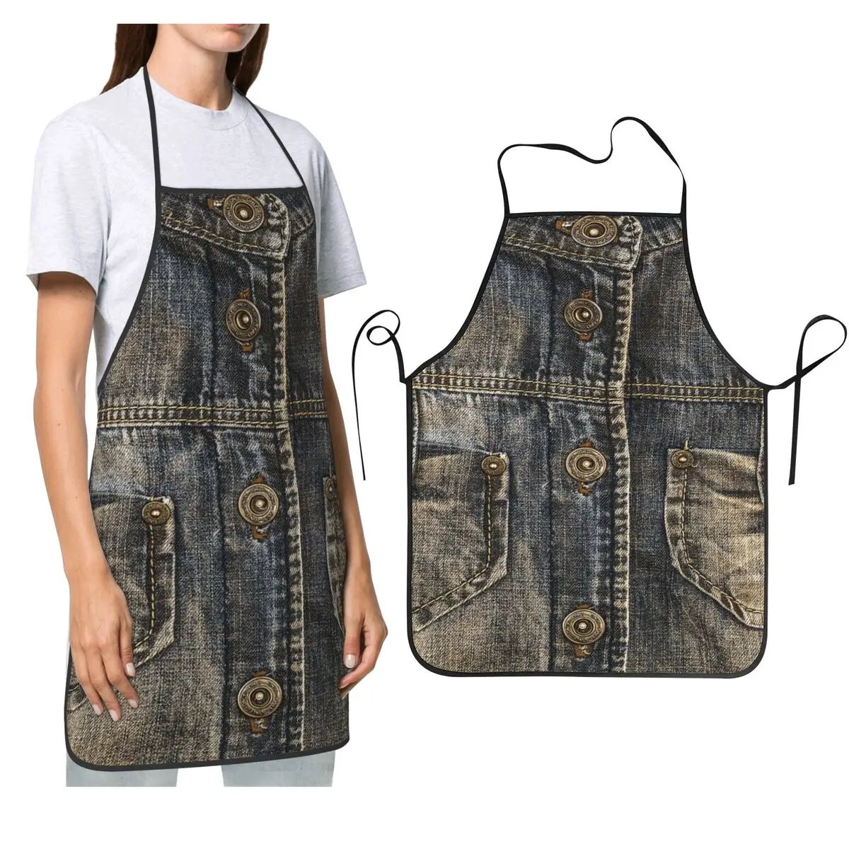 Джинсовые фартуки с двумя карманами I Love Bluejeans, кухонный фартук для шеф-повара, кулинарии, водонепроницаемый нагрудник, кухонный сарафан для уборки
Джинсовые фартуки с двумя карманами I Love Bluejeans, кухонный фартук для шеф-повара, кулинарии, водонепроницаемый нагрудник, кухонный сарафан для уборки