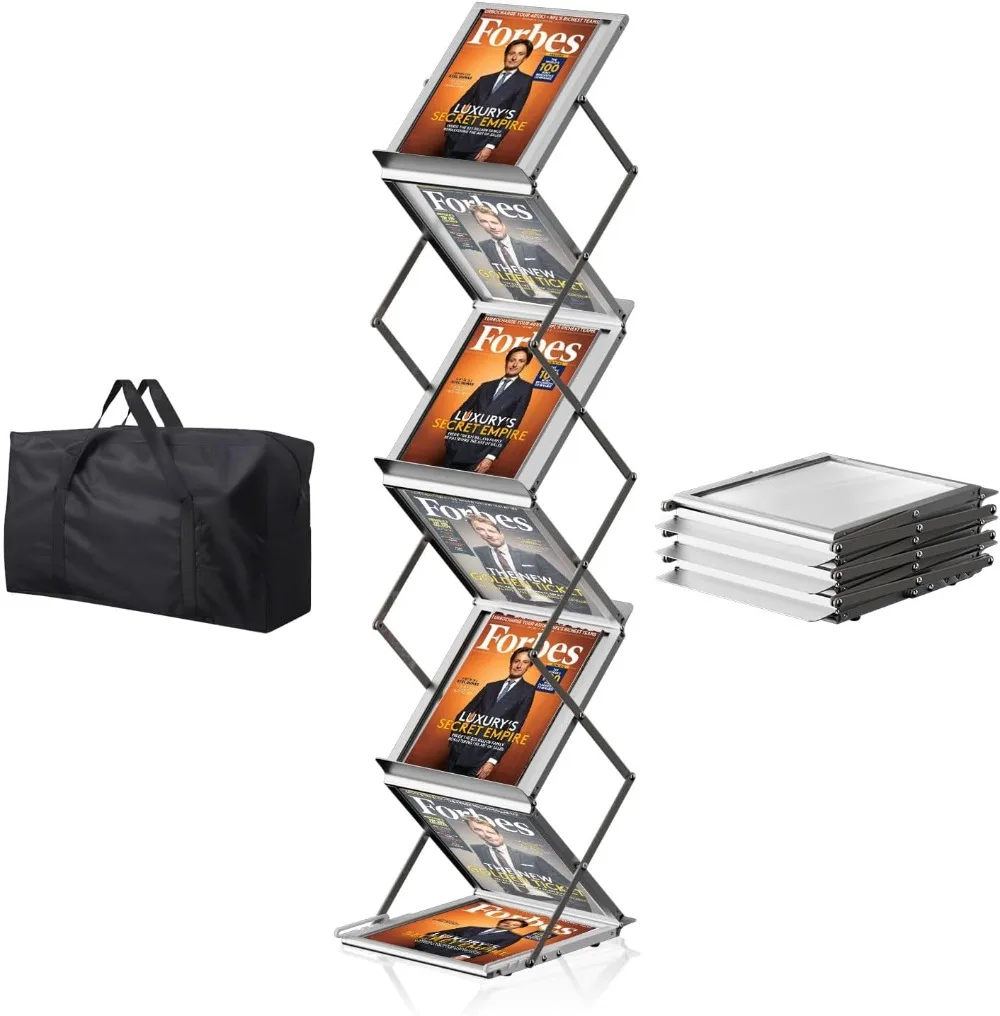6 Pockets Foldable Magazine Holder Stand, Portable Literature Floor Stand,Brochure Pamphlet Holder Display Stand
6 Pockets Foldable Magazine Holder Stand, Portable Literature Floor Stand,Brochure Pamphlet Holder Display Stand
