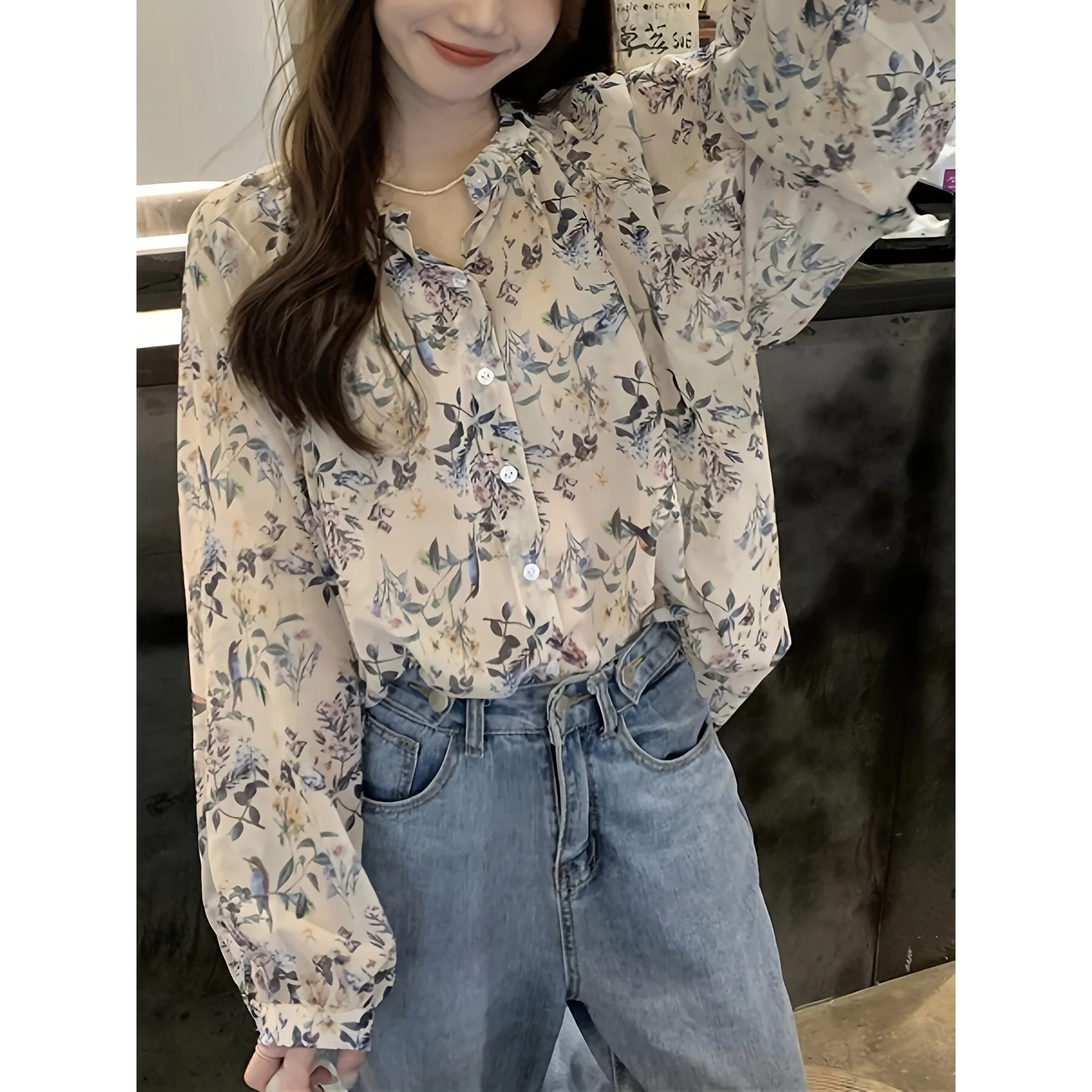 Floral Chiffon Blouse Women's Floral Print Asymmetrical Hem Chiffon Shirt Spring Summer Casual Elegant Female Top
Floral Chiffon Blouse Women's Floral Print Asymmetrical Hem Chiffon Shirt Spring Summer Casual Elegant Female Top