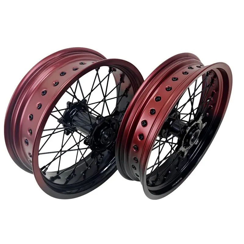Hot-selling Customized Color Fit for EXC 2008-2024 17*3.5 17*5.0 Wheel Set Painted Bordeaux Red Motorcycle Dirt Bike Wheels
Hot-selling Customized Color Fit for EXC 2008-2024 17*3.5 17*5.0 Wheel Set Painted Bordeaux Red Motorcycle Dirt Bike Wheels