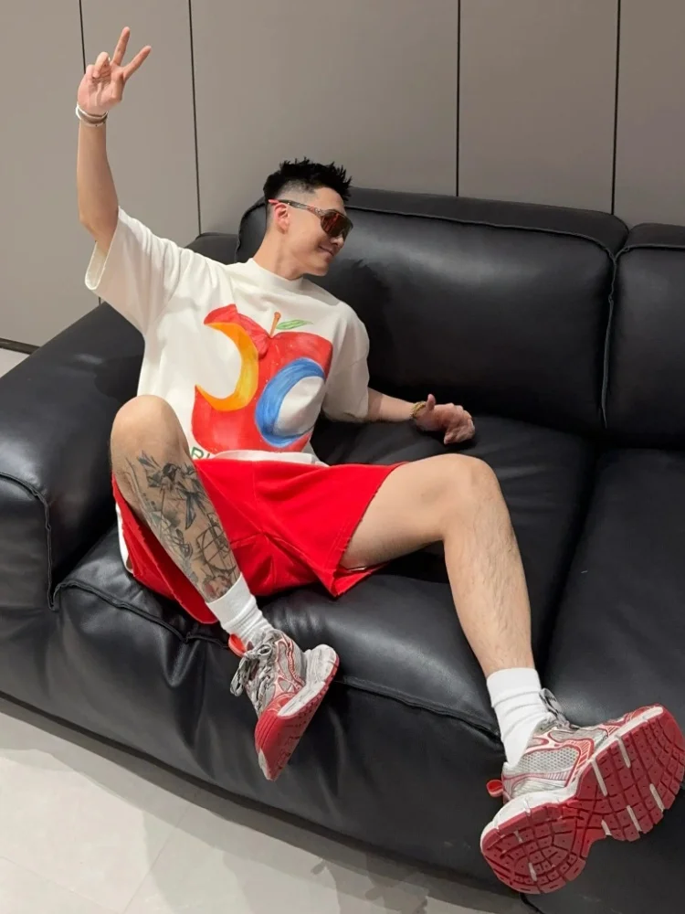 Summer New Heavyweight Casual Bite Print Men's Set Short Sleeve Shorts Two-Piece Set Comfortable Cotton Polyester Blend
Summer New Heavyweight Casual Bite Print Men's Set Short Sleeve Shorts Two-Piece Set Comfortable Cotton Polyester Blend