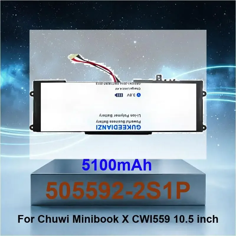 5100mAh 505592-2S1P Laptop Battery For Chuwi Minibook X 10.5" inch For Aierxuan Dere 505592-2S1P High Capacity
5100mAh 505592-2S1P Laptop Battery For Chuwi Minibook X 10.5" inch For Aierxuan Dere 505592-2S1P High Capacity