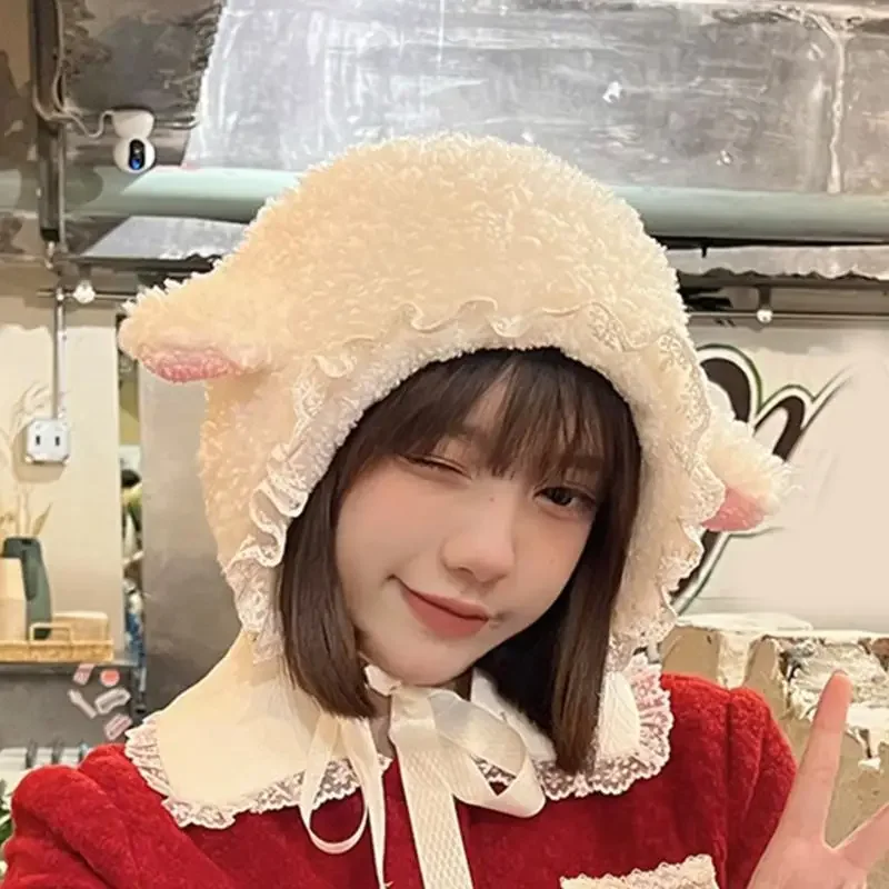 Y3NE White Lamb Hat Oversized Headwear for Cycling and Running Thicken Head Wrap
Y3NE White Lamb Hat Oversized Headwear for Cycling and Running Thicken Head Wrap
