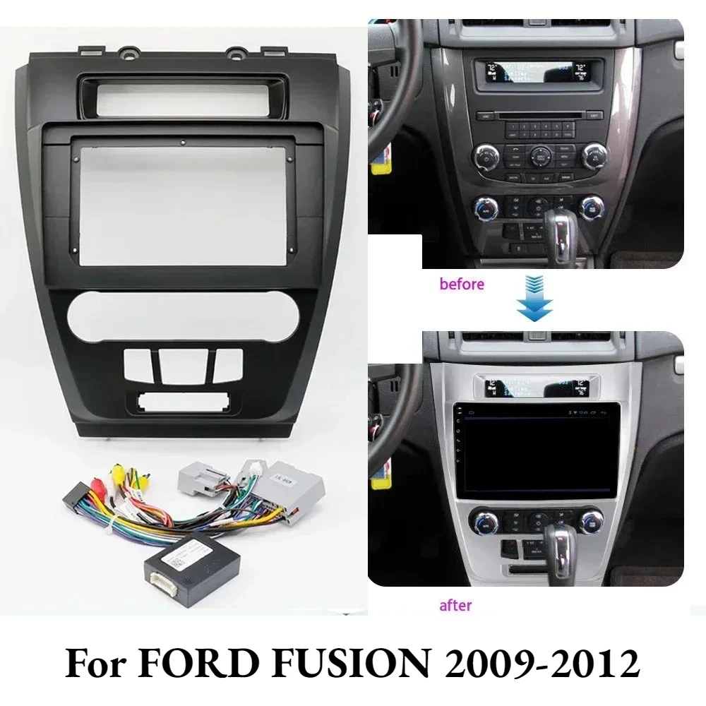 10.1 INCH Car Audio Screen Fascia Adapter for FORD FUSION 2009-2012, 2Din Dash Head Unit Android MP5 Panel Frame
10.1 INCH Car Audio Screen Fascia Adapter for FORD FUSION 2009-2012, 2Din Dash Head Unit Android MP5 Panel Frame