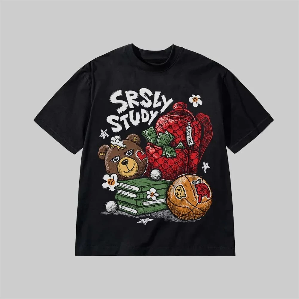 SRSLY Study Premium Street Fashion Trend Graphic Printing Summer Luxury Brand Cotton Men's and Women's T-Shirts Short Sleeves
SRSLY Study Premium Street Fashion Trend Graphic Printing Summer Luxury Brand Cotton Men's and Women's T-Shirts Short Sleeves