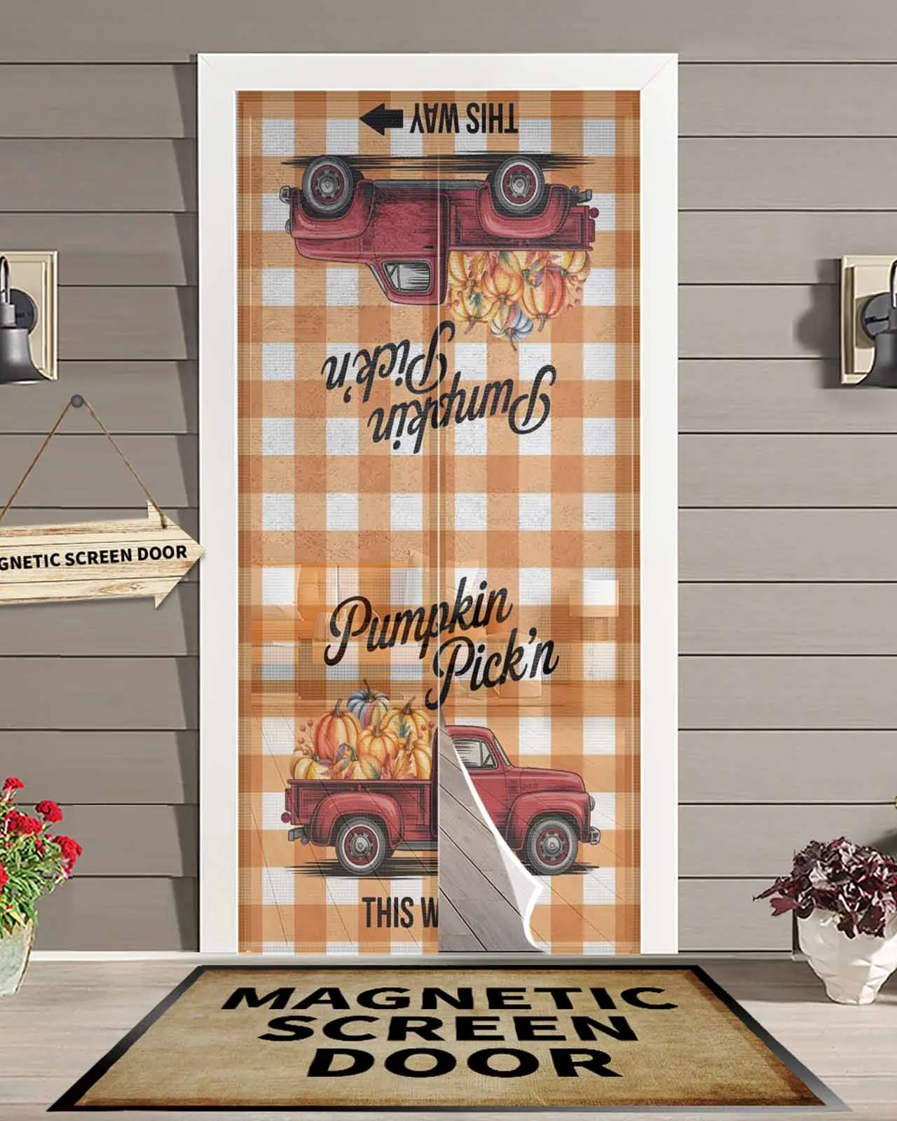 Pumpkin Car Thanksgiving Magnetic Door Curtain Living Room Bedroom Home Anti-mosquito Screen Door Curtain
Pumpkin Car Thanksgiving Magnetic Door Curtain Living Room Bedroom Home Anti-mosquito Screen Door Curtain